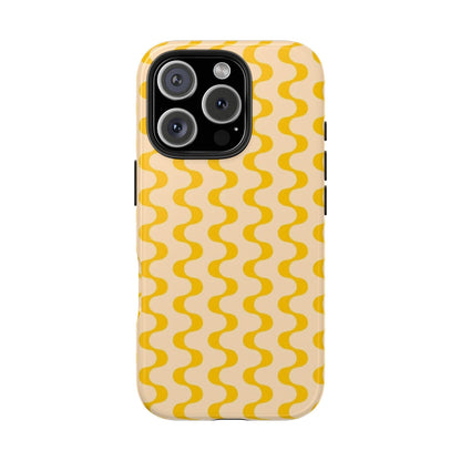 Yellow Dancing Dunes Tough iPhone Cases