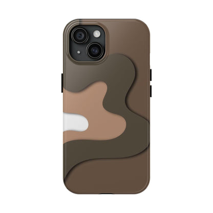 Brown Town Flows Tough iPhone Cases