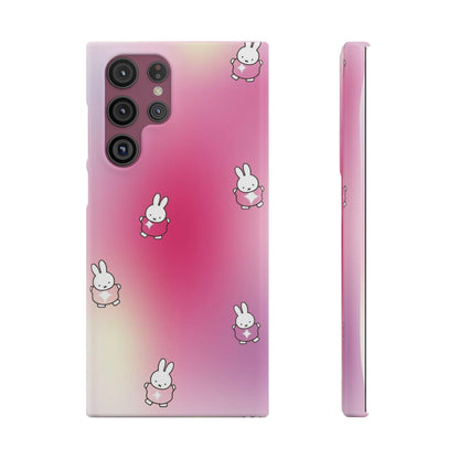 The Bunny Aura Pink Snap Cases