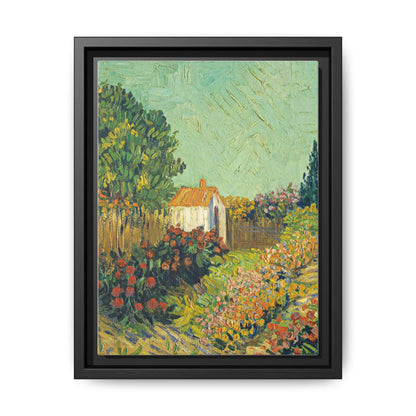 Vincent van Gogh's Landscape (ca. 1925-1928) - Matte Canvas, Black Framed