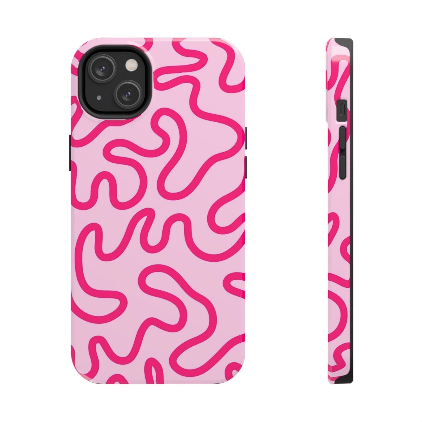 Pink Paradise Swirls Tough iPhone Cases