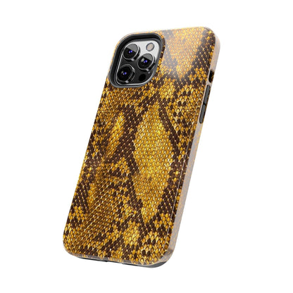 Golden Viper Scales Tough iPhone Cases