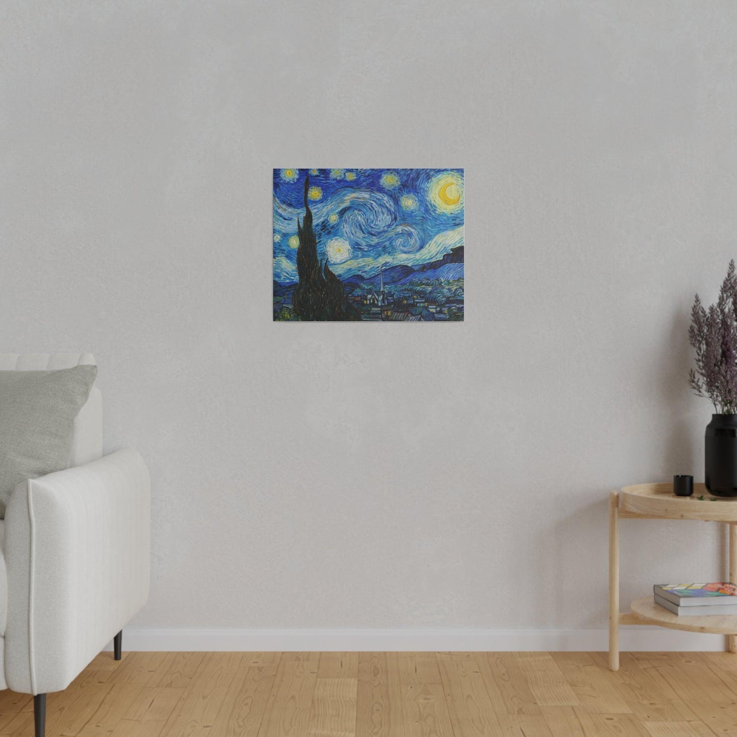 Vincent Van Gogh's The Starry Night (1889) - Matte Canvas, Stretched, 0.75"