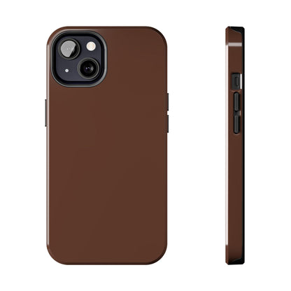 The Basics Coffee Brown iPhone Cases - The Basics Collection