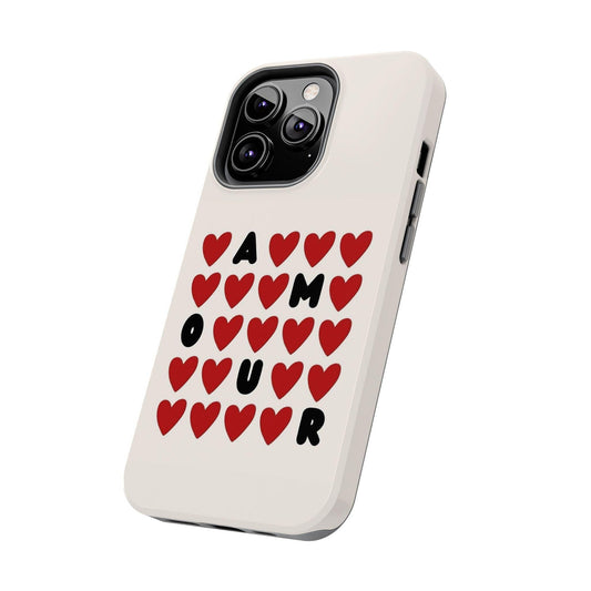 Amour Valentines Hearts Tough iPhone Cases