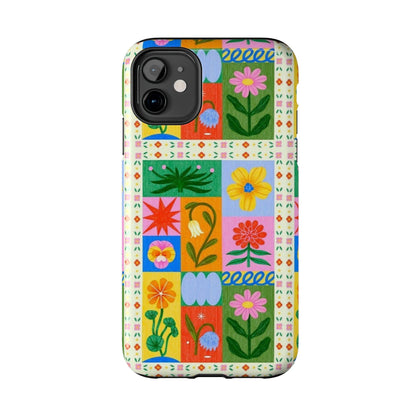 Flower Garden Paradise Tough iPhone Cases