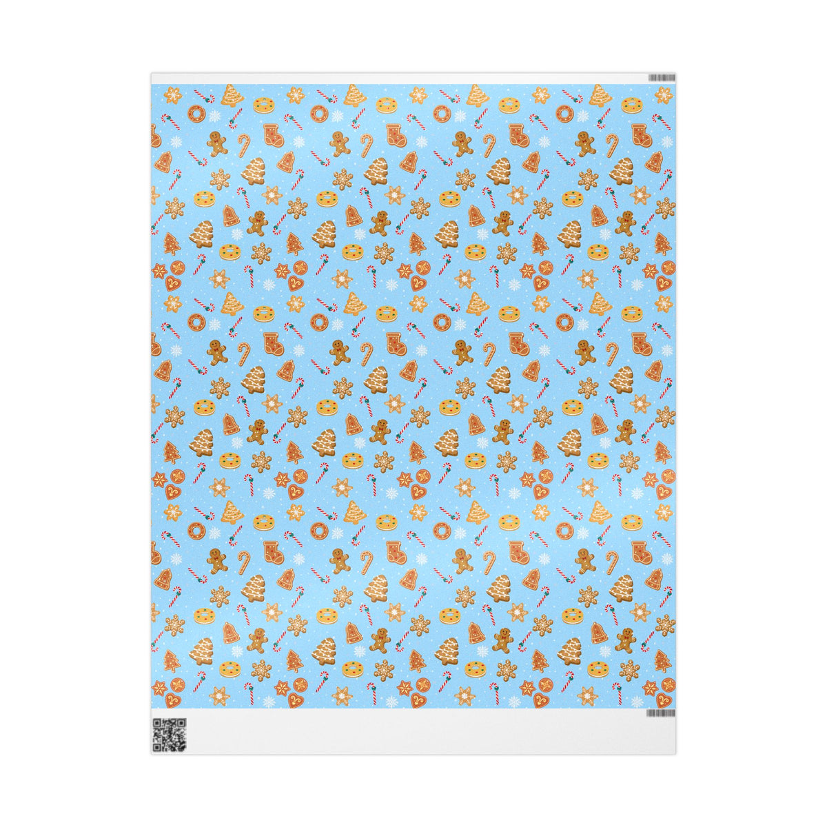 The Cookie Wonderland Blue Wrapping Paper Roll