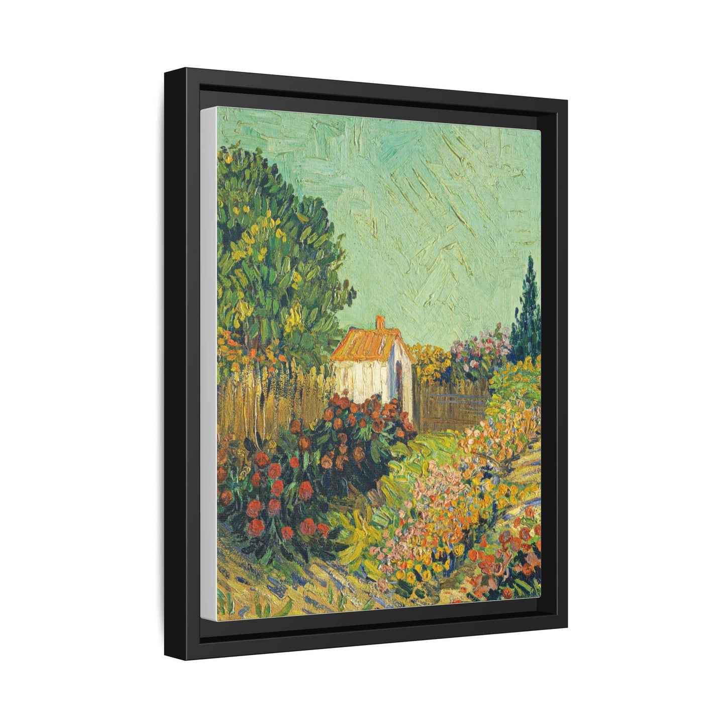 Vincent van Gogh's Landscape (ca. 1925-1928) - Matte Canvas, Black Framed