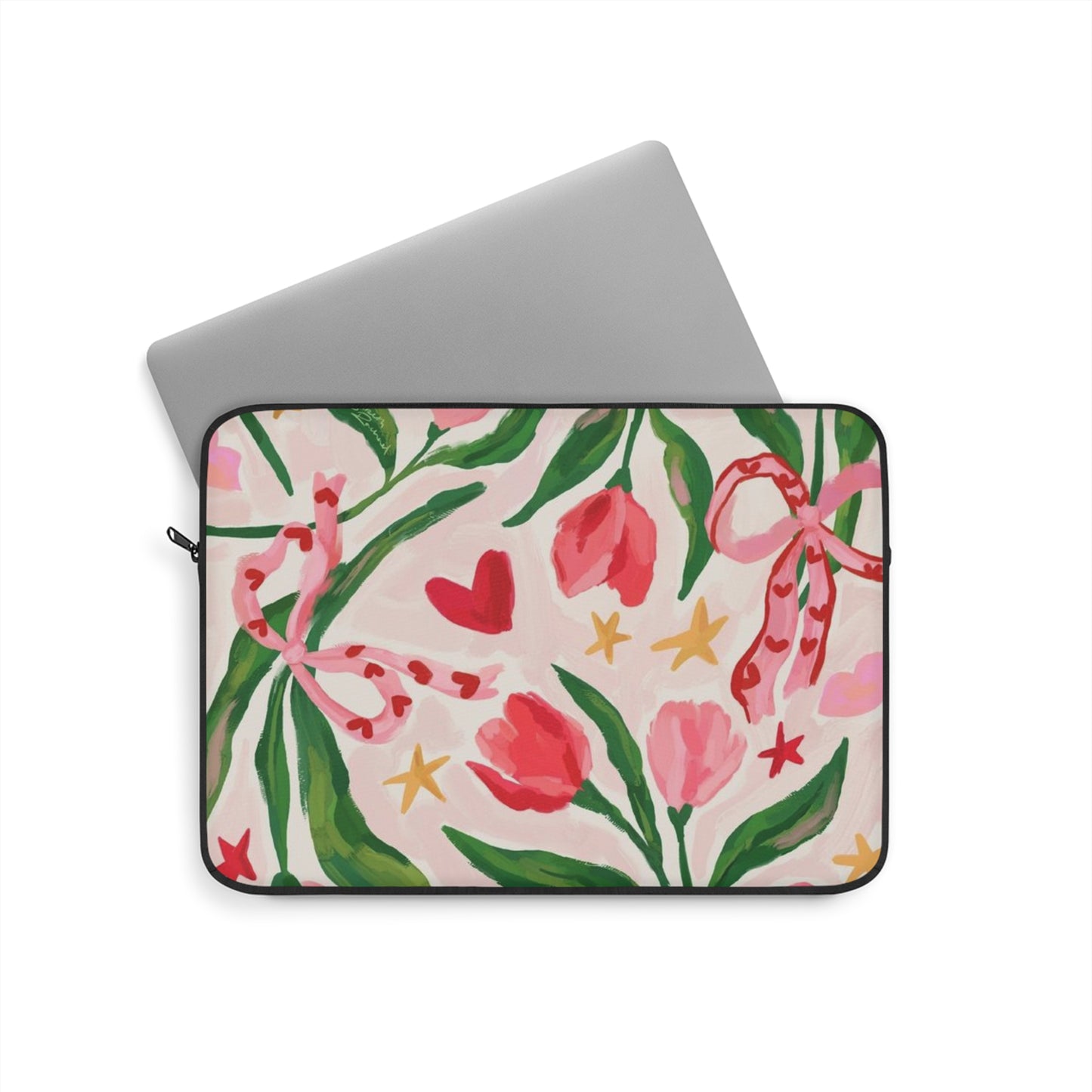 Tulip Love Floral Laptop Sleeve