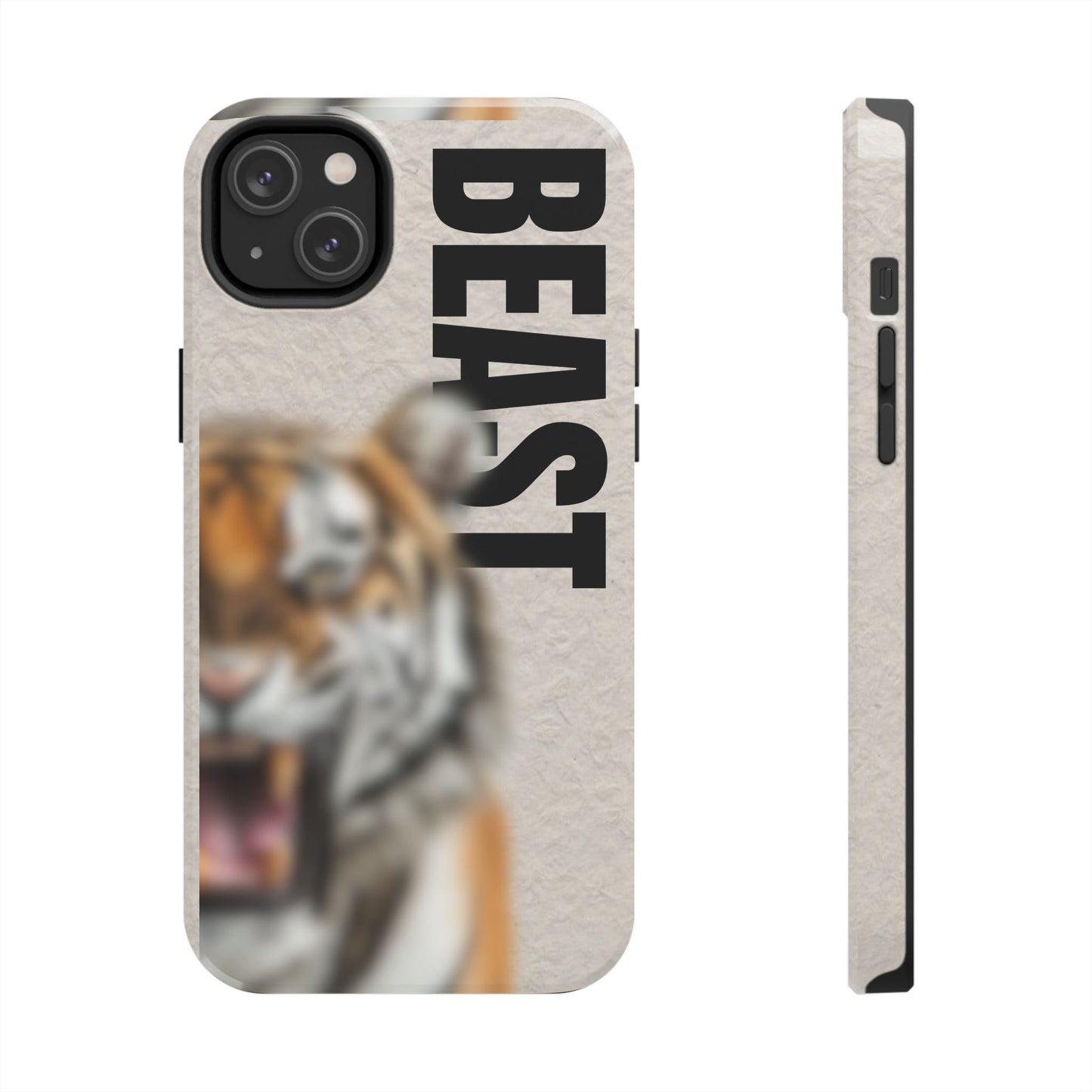 Beast Tough Phone Case - Fierce Tiger Design for Animal Lovers