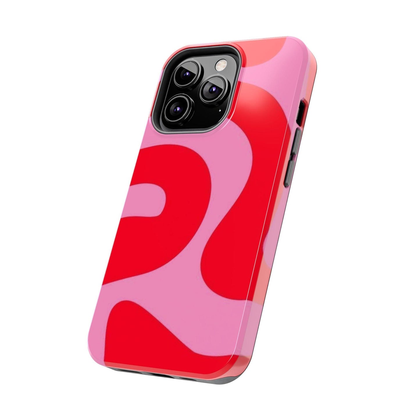 Pop Pink Swirls Tough iPhone Cases