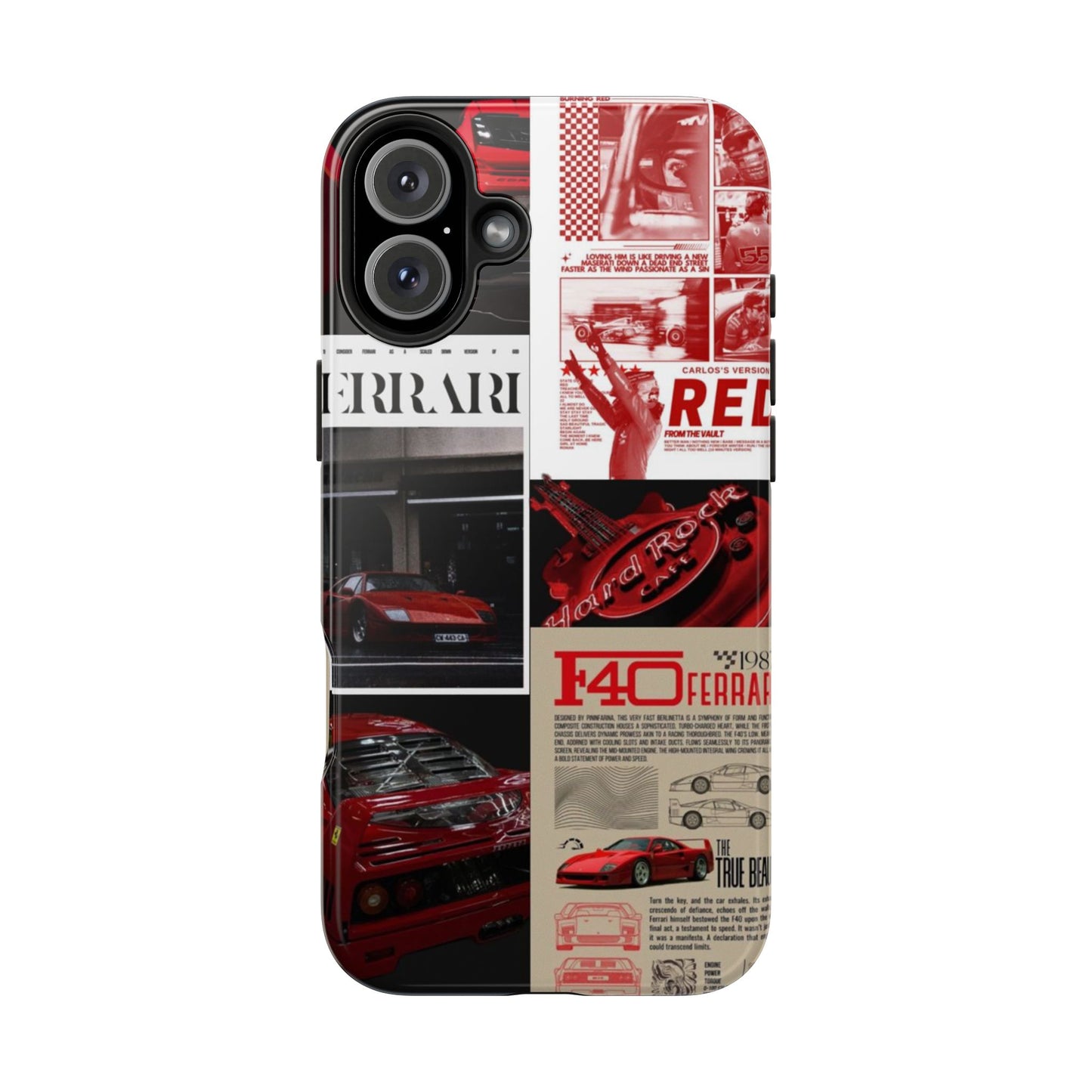 Race Car-Inspired Tough Phone Case - Automotive Passion for Car Enthusiasts