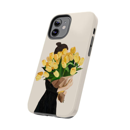 Golden Blooms: Femme Elegance Edition Tough Phone Cases