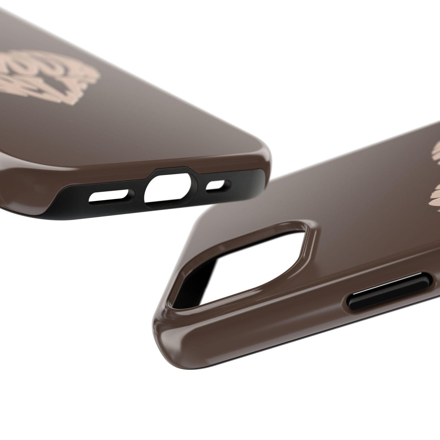 Love Your Self Tough iPhone Cases in Chocolate Brown