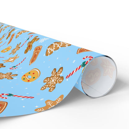 The Cookie Wonderland Blue Wrapping Paper Roll