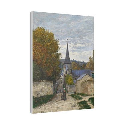 Claude Monet's Street in Sainte-Adresse (1867) famous painting - Matte Canvas, Stretched, 0.75"