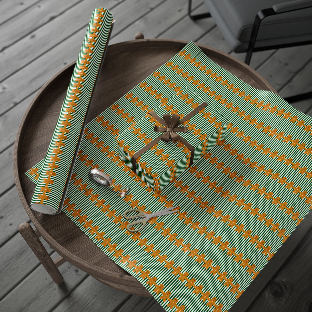 Gingerbread Giggles Gift Wrap