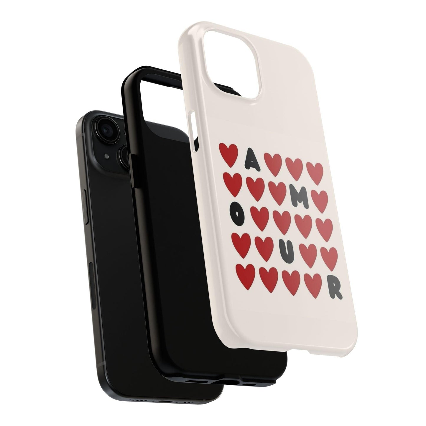 Amour Valentines Hearts Tough iPhone Cases