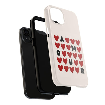 Amour Valentines Hearts Tough iPhone Cases