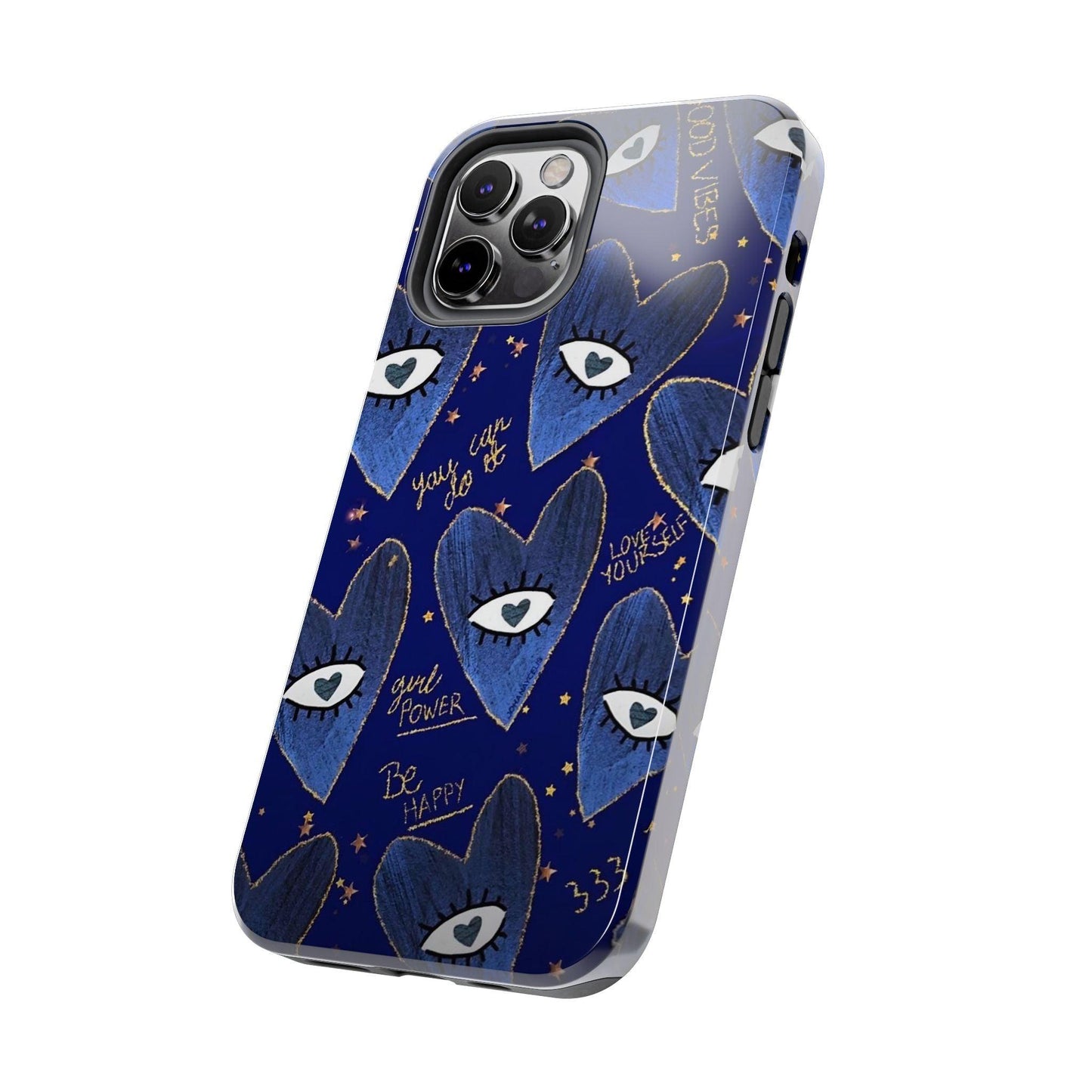 Lucky Midnight Blue Eyes Tough iPhone Cases