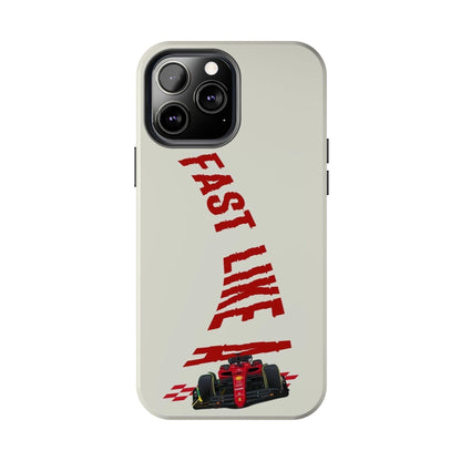 Fast Like a Race Car Tough iPhone Cases