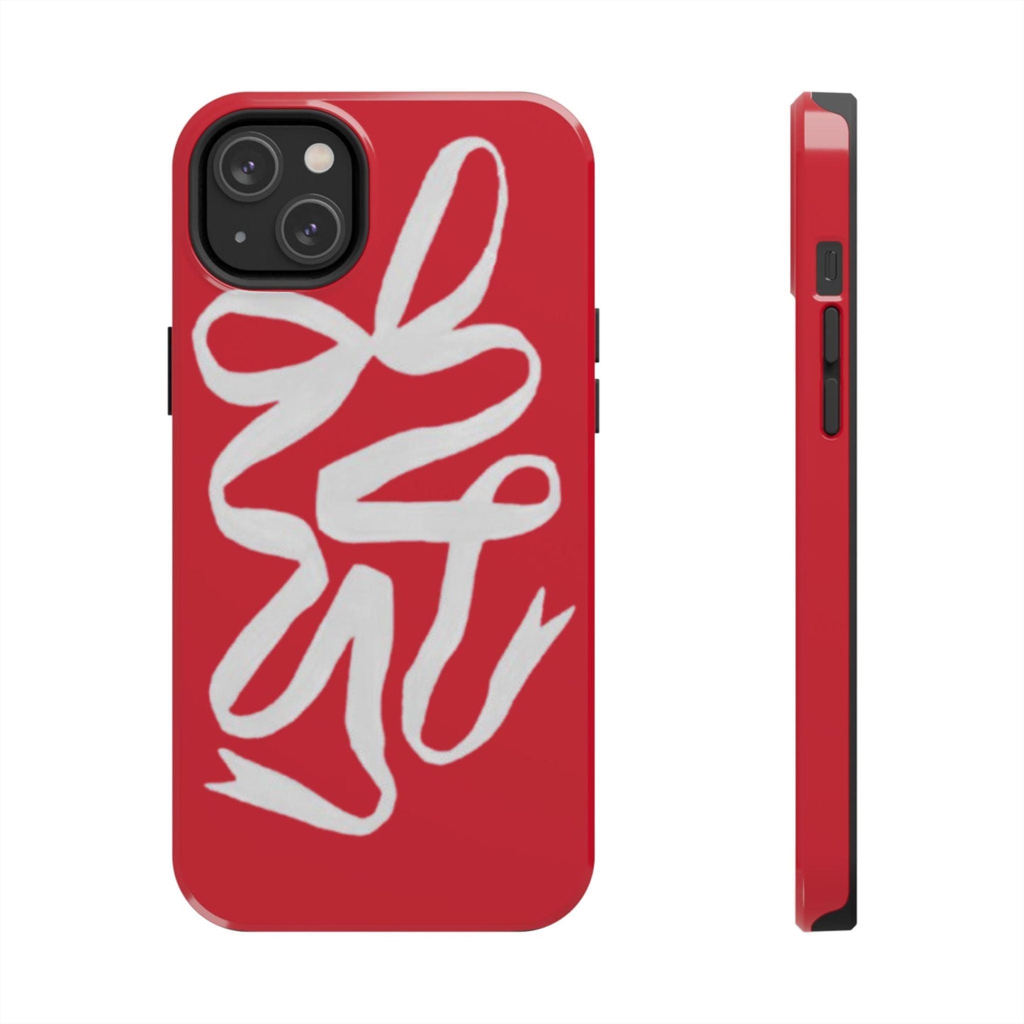 Bow Ribbon Red iPhone Cases