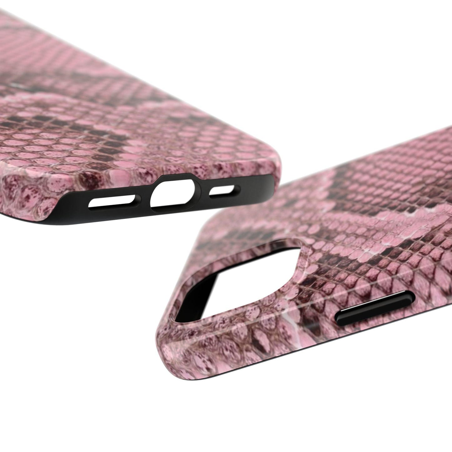 Pink Python Scales Tough iPhone Cases