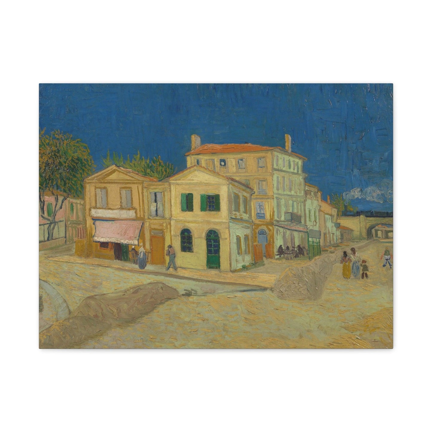 The Yellow House by Vincent Van Gogh - Canvas Gallery Wraps