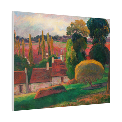 A Farm in Brittany (ca. 1894) by Paul Gauguin - Matte Canvas, Stretched, 0.75"