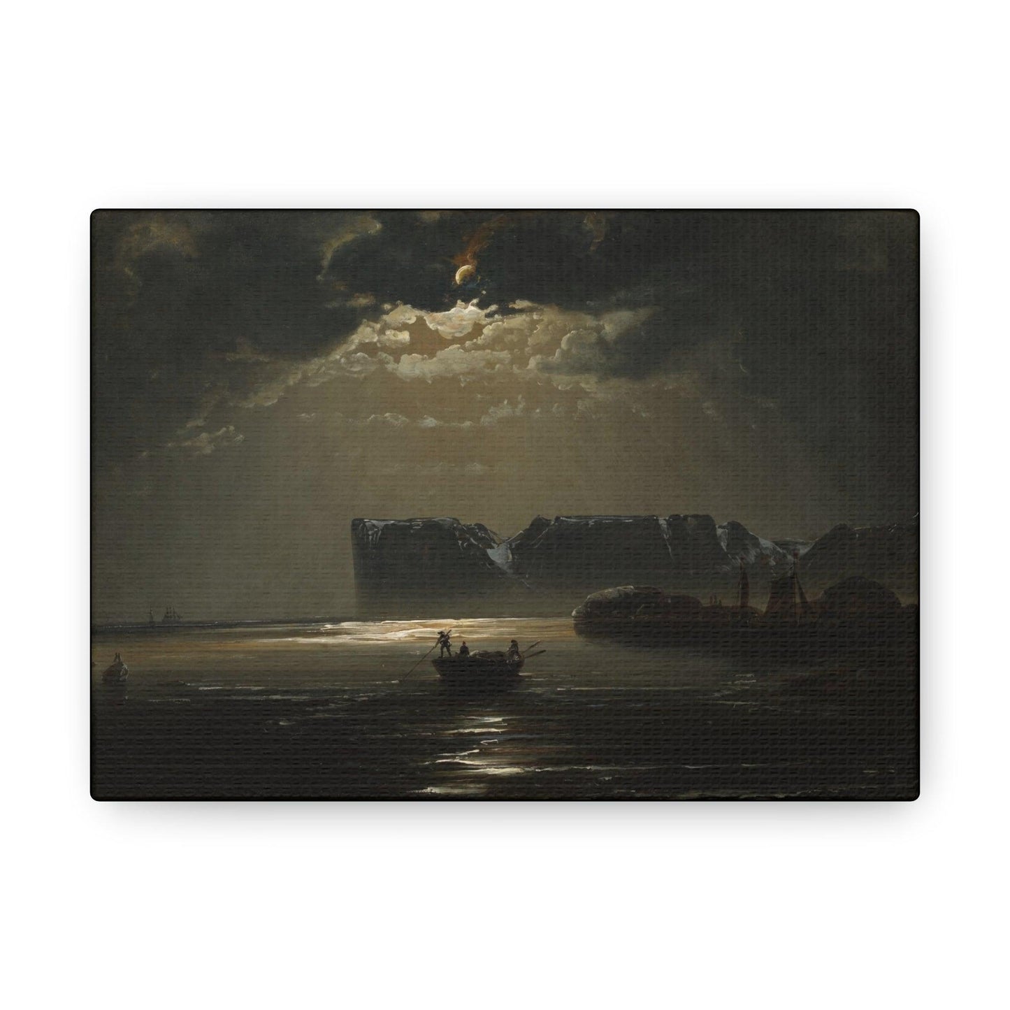 The North Cape by Moonlight by Peder Balke  Canvas Gallery Wraps