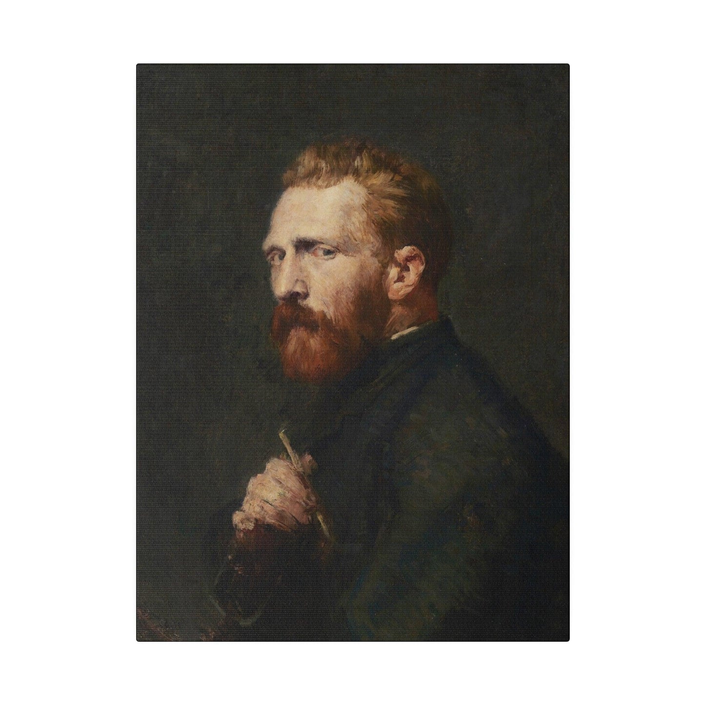 John Russell's Portrait of Vincent van Gogh (1886) - Matte Canvas, Stretched, 0.75"