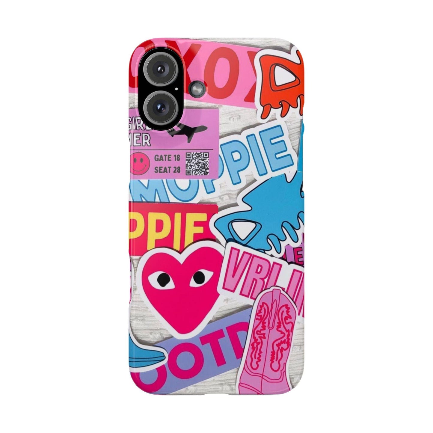 Sticker Frenzy Pop iPhone Cases