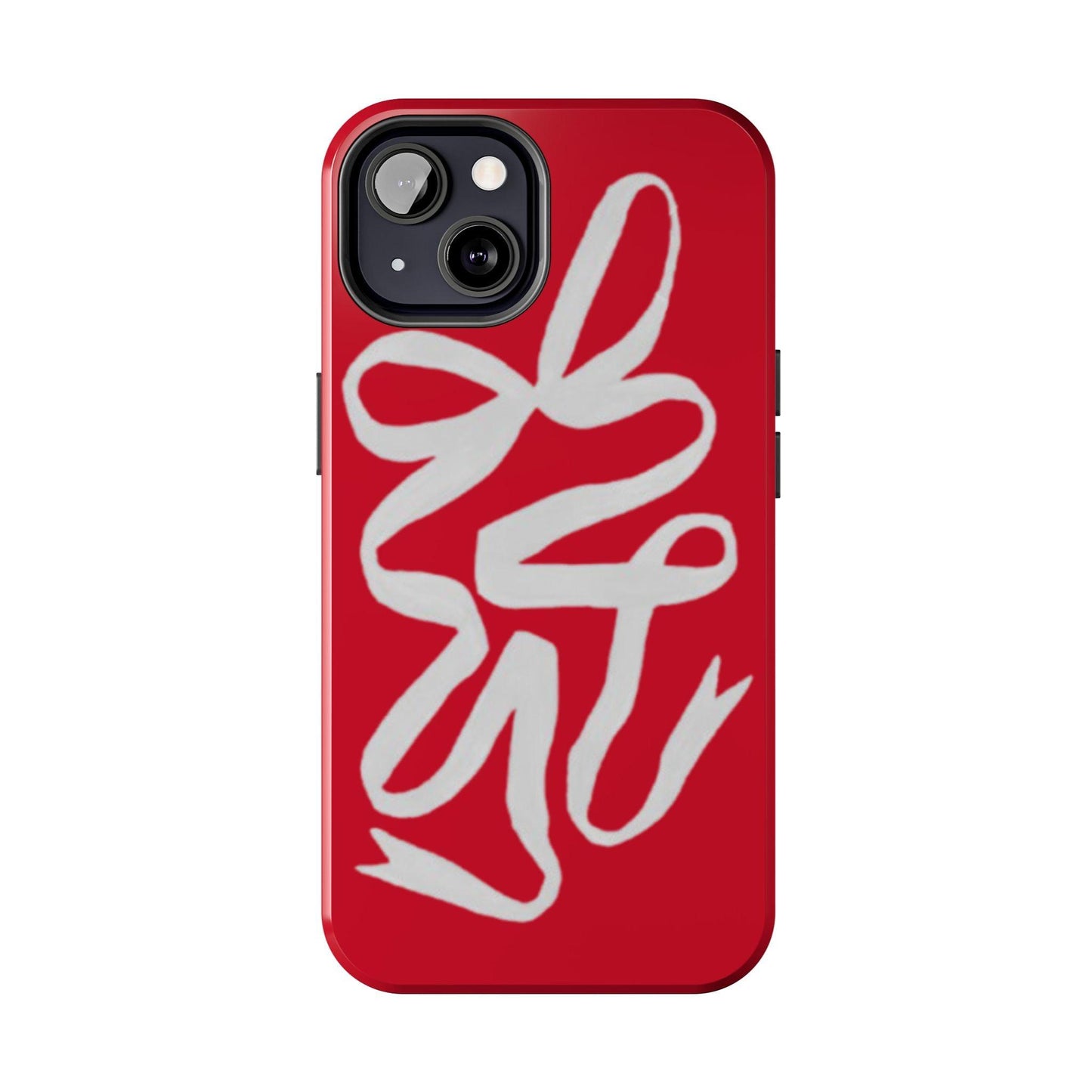 Bow Ribbon Red iPhone Cases