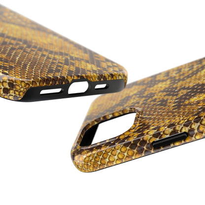 Golden Viper Scales Tough iPhone Cases