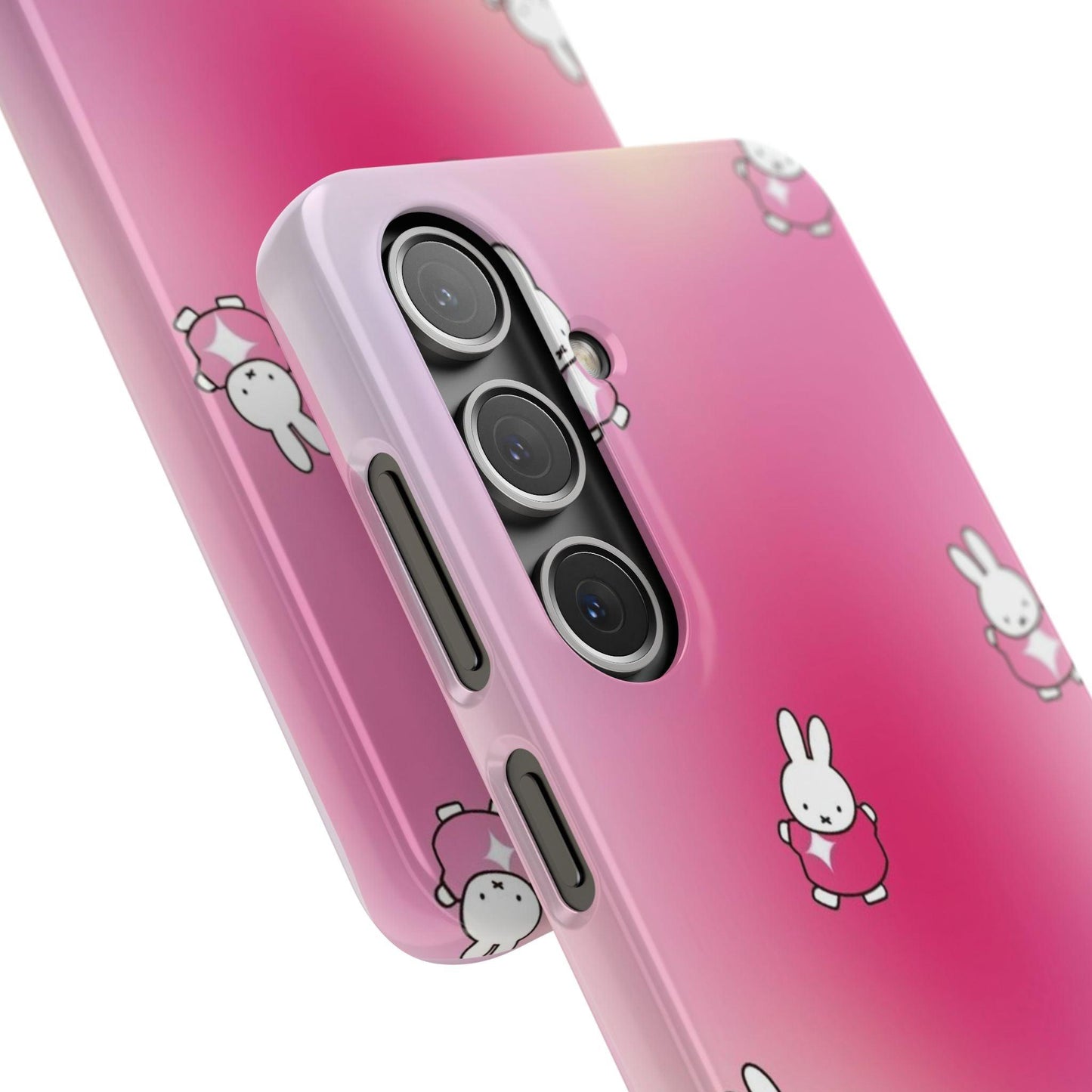 The Bunny Aura Pink Snap Cases