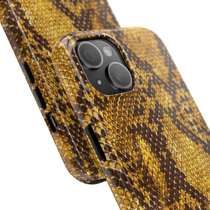 Golden Viper Scales Tough iPhone Cases