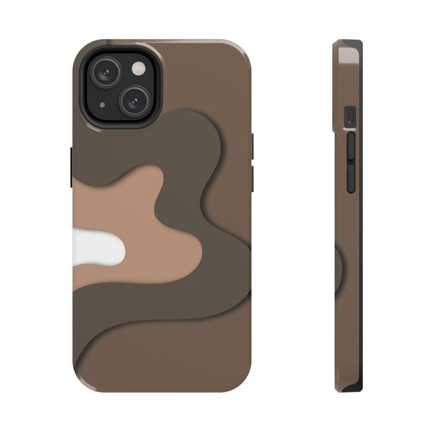 Brown Town Flows Tough iPhone Cases