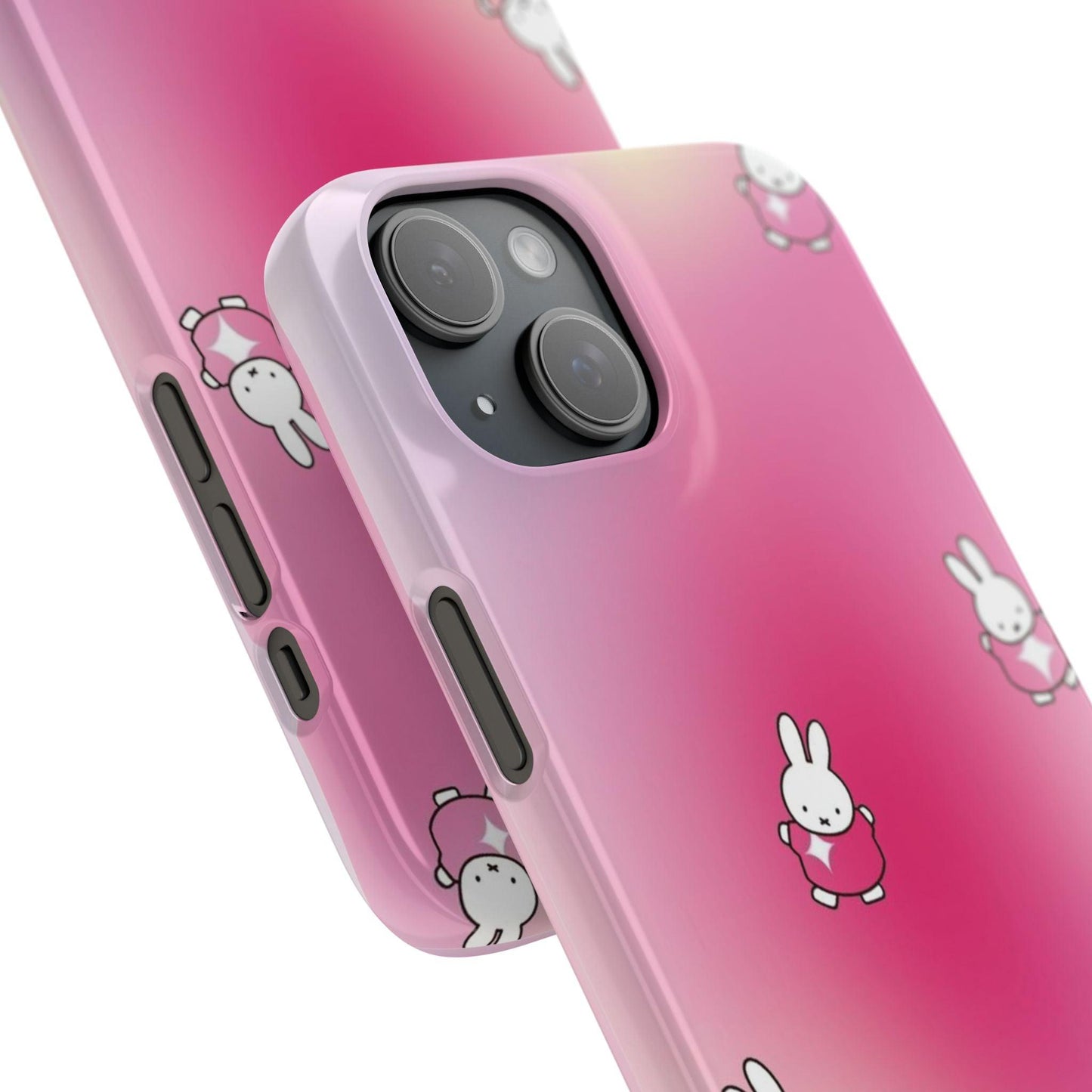 The Bunny Aura Pink Snap Cases