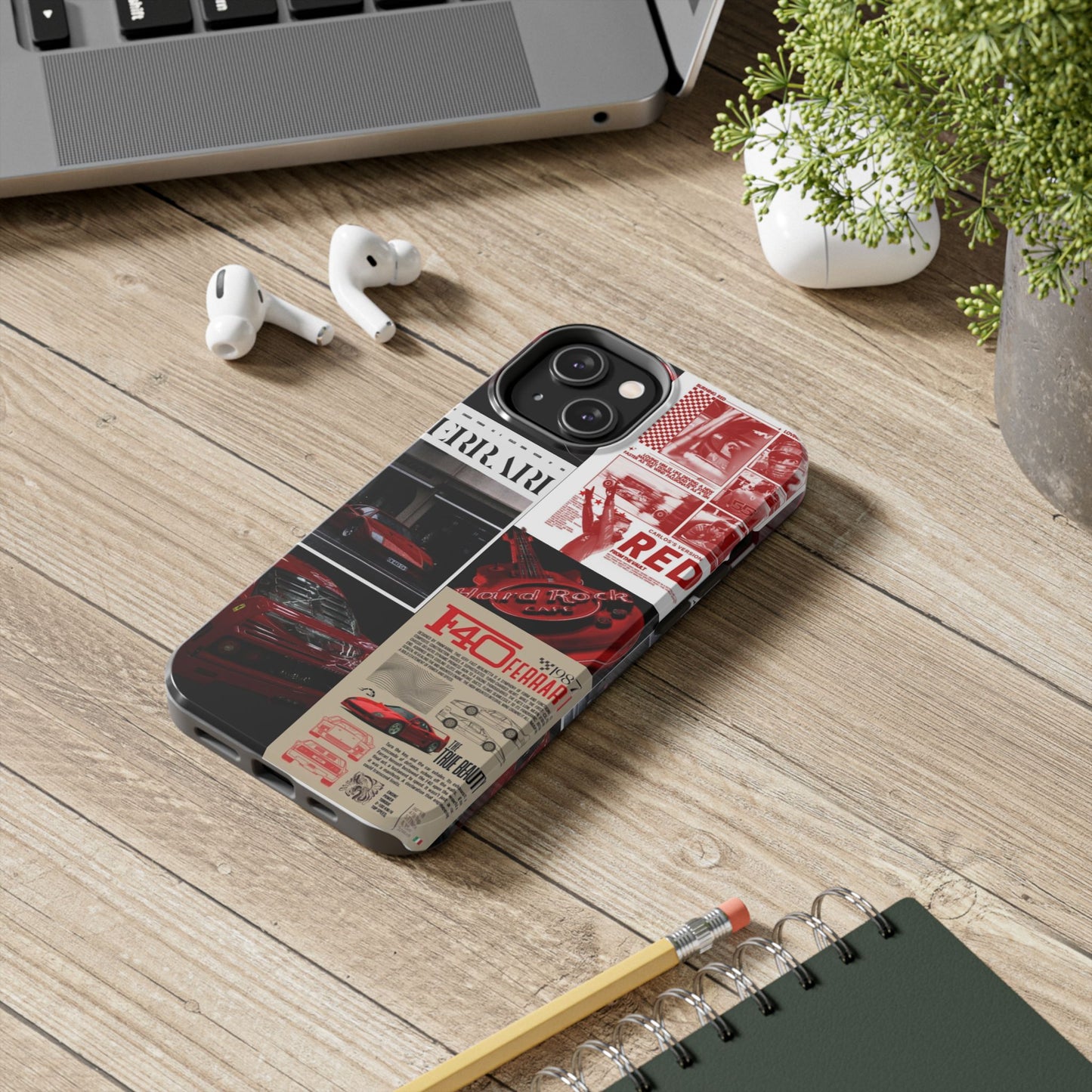 Race Car-Inspired Tough Phone Case - Automotive Passion for Car Enthusiasts