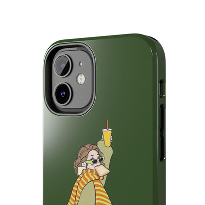 Snack Stroll & Sassy Sips Chic iPhone Cases