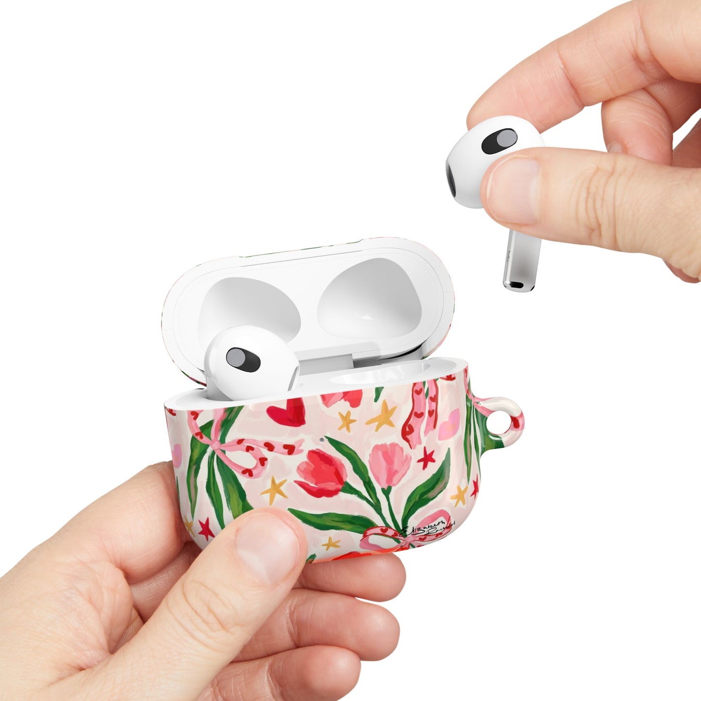 Tulip Love Floral AirPod Case