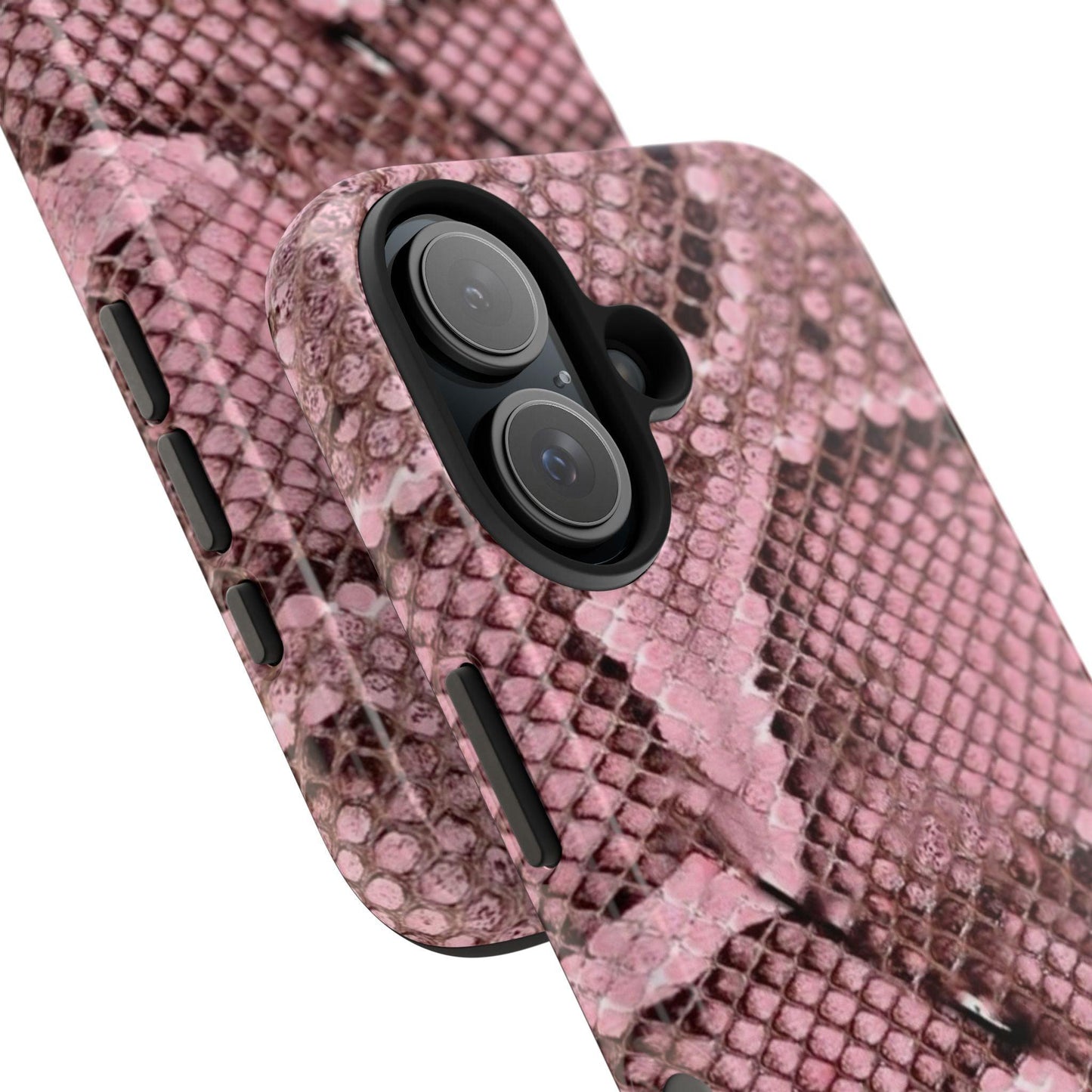 Pink Python Scales Tough iPhone Cases