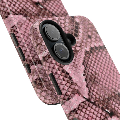 Pink Python Scales Tough iPhone Cases