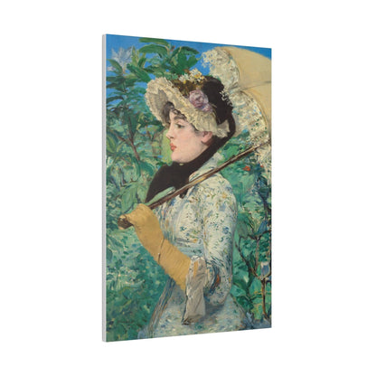 Jeanne Spring (1881) painting in high resolution by Edouard Manet - Matte Canvas, Stretched, 0.75"