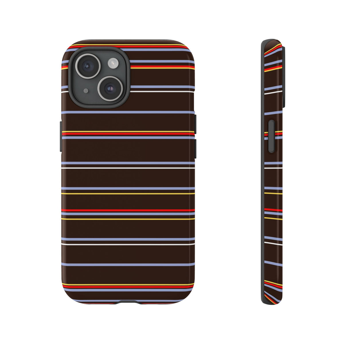 Chocolate Citylines Striped Phone Case