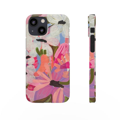 Blossoming Grace Floral Snap iPhone Cases