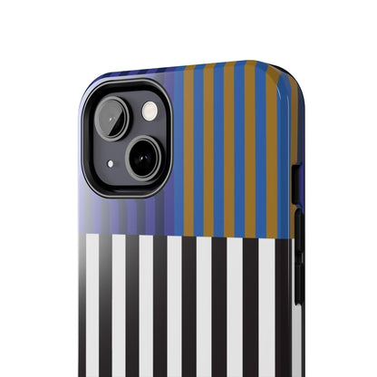 Striped Colorblock Symphony Tough iPhone Cases