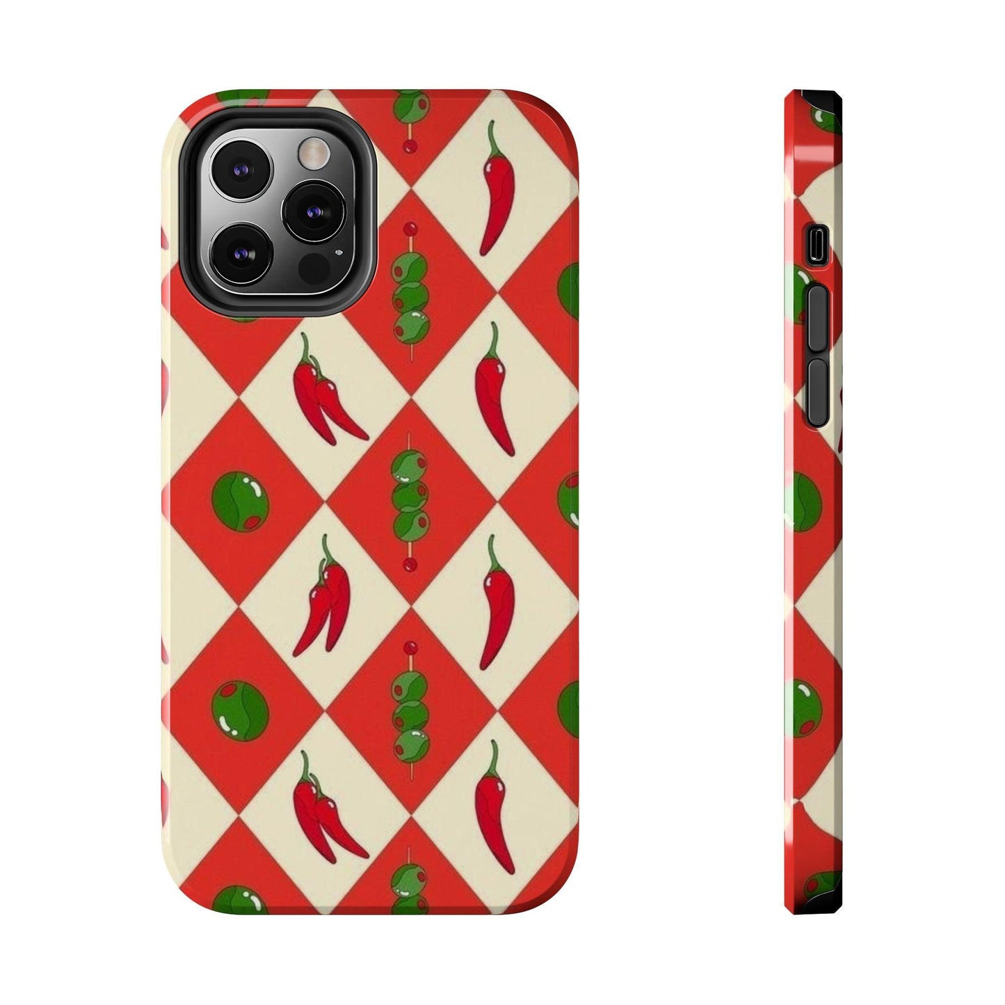 Red Chillies and Olives iPhone Cases