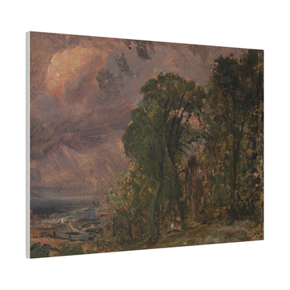 A View at Hampstead with Stormy Weather by John Constable - Matte Canvas, Stretched, 0.75"