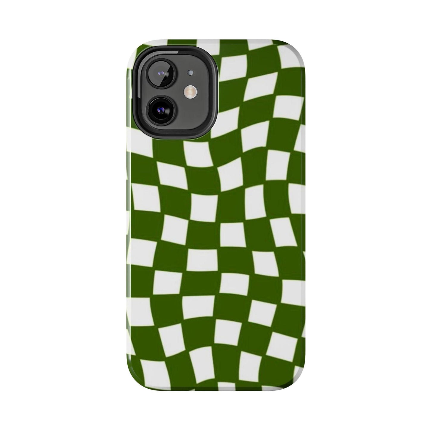 Green Checkmates Tough iPhone Cases